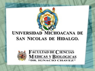 UNIVERSIDAD MICHOACANA DE
SAN NICOLAS DE HIDALGO.
 