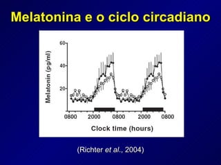 Melatonina e o ciclo circadiano (Richter  et al ., 2004) 