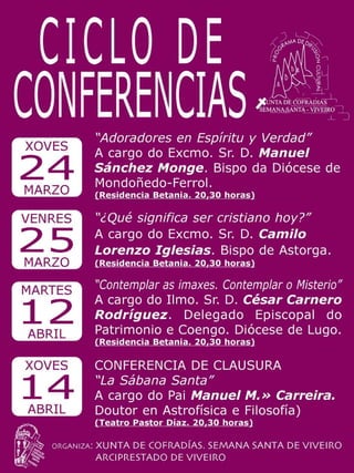 Cartel Ciclo de conferencias Adral 2011 