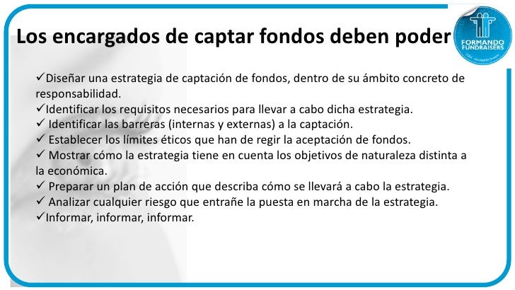 2012 Formando Fundraisers Metodologia Del Fundraising Aspectos