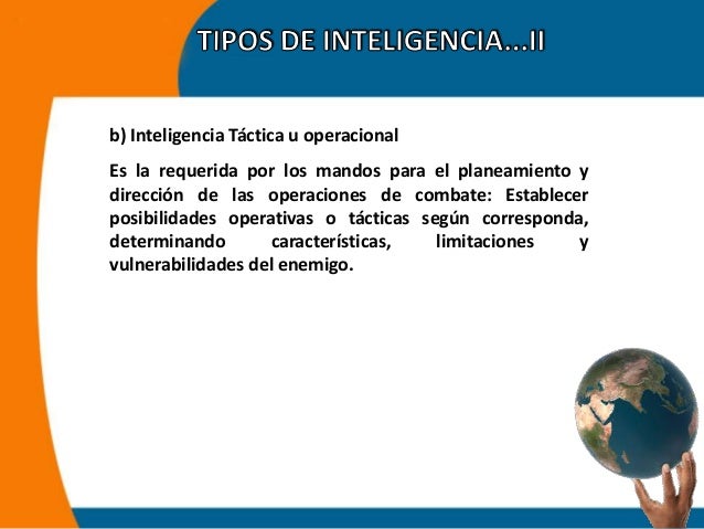 EL CICLO DE INTELIGENCIA Fuerzas policiales