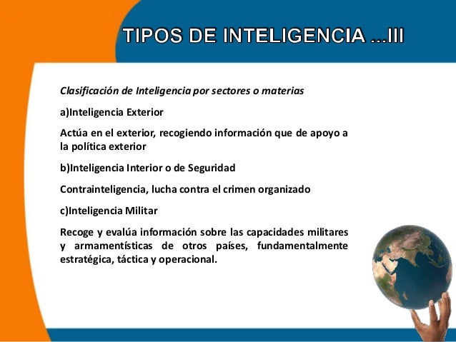 EL CICLO DE INTELIGENCIA Fuerzas policiales