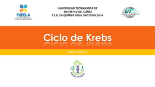 BIOQUIMICA I
UNIVERSIDAD TECNOLOGICA DE
XICOTEPEC DE JUÁREZ
T.S.U. EN QUÍMICA ÁREA BIOTECNOLOGÍA
 