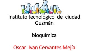 Instituto tecnológico de ciudad
Guzmán
bioquímica
Oscar Ivan Cervantes Mejía
 