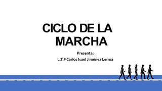 CICLO DE LA
MARCHA
Presenta:
L.T.F Carlos Isael Jiménez Lerma
 
