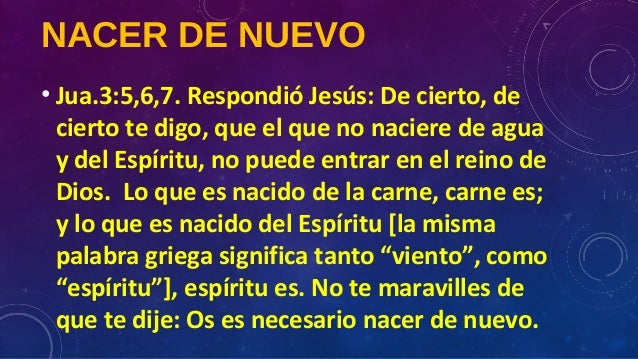 Resultado de imagen para Nacer de lo alto, nacer del espíritu