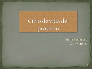 María Zambrano
C.I: 17.130.161
1
 