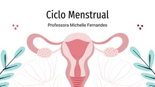 Ciclo Menstrual
Professora Michelle Fernandes
 
