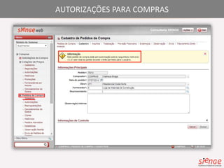 AUTORIZAÇÕES PARA COMPRAS 
 