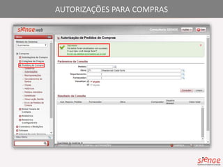 AUTORIZAÇÕES PARA COMPRAS 
 
