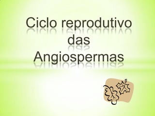 Ciclo reprodutivo
das
Angiospermas
 
