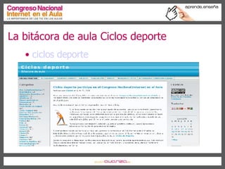 La bitácora de aula Ciclos deporte ciclos deporte 