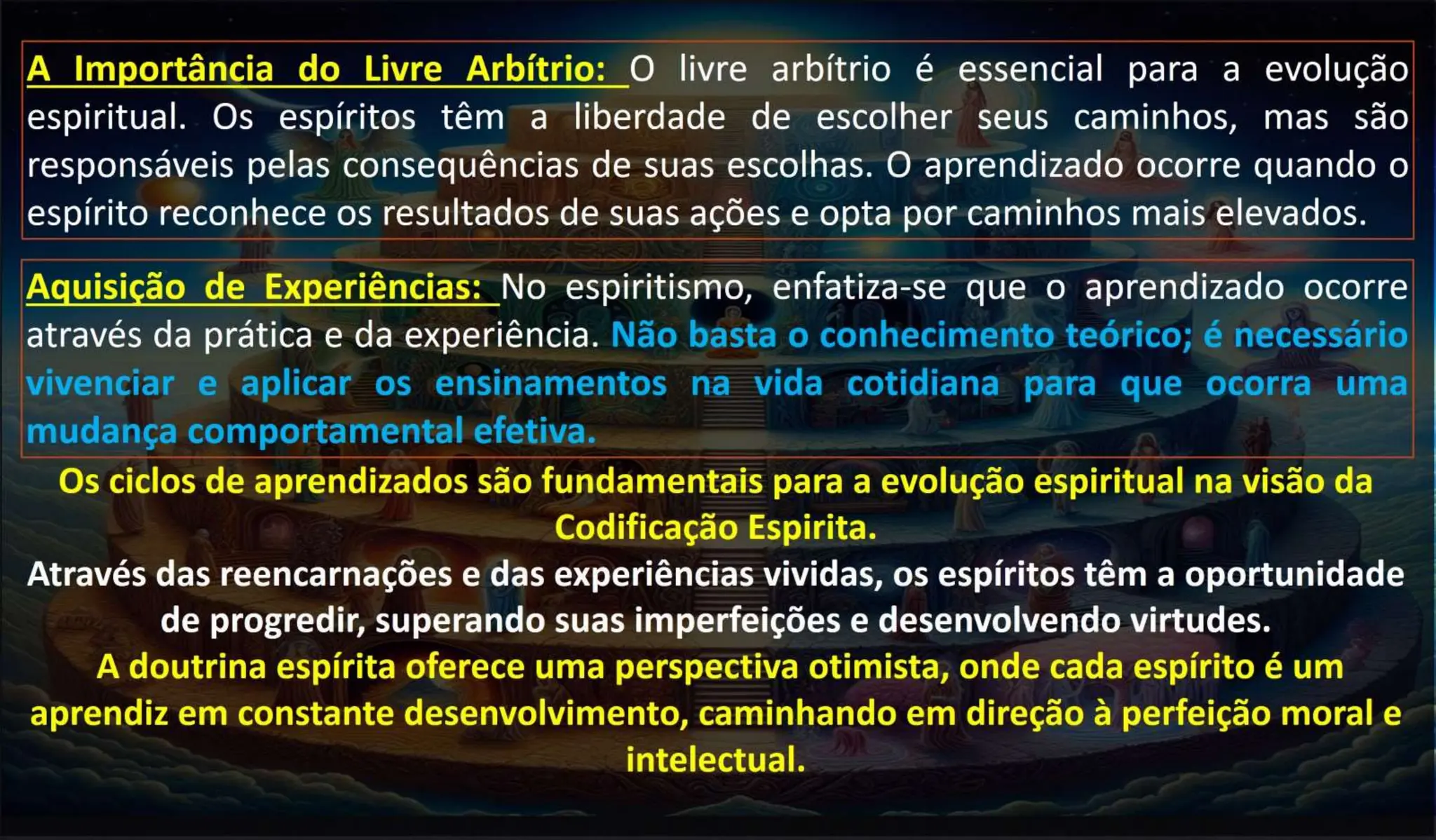 Ciclos de Aprendizados: “Uma Análise da Evolução Espiritual Através das Existências”