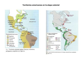 Territorios americanos en la etapa colonial
 