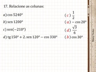 17. Relacione as colunas:




                            Many Notes
 