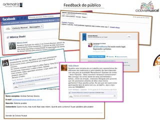 Feedback do público
 