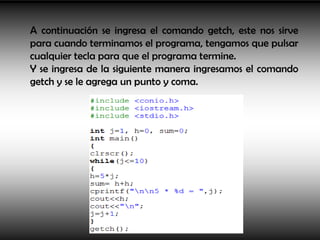 Como crear un programa de Ciclo WHILE en lenguaje C++ | PPTX