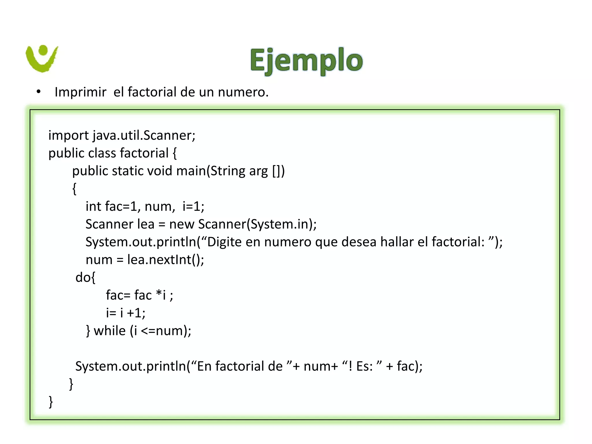 Ciclo while y do while | PPT