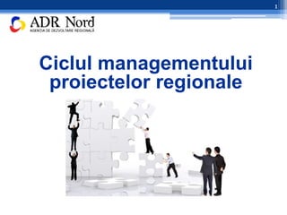 Ciclul managementului
proiectelor regionale
1
 