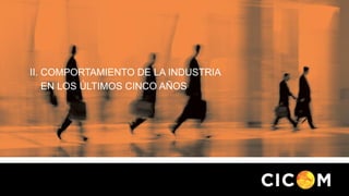 II. COMPORTAMIENTO DE LA INDUSTRIA
EN LOS ÚLTIMOS CINCO AÑOS

 