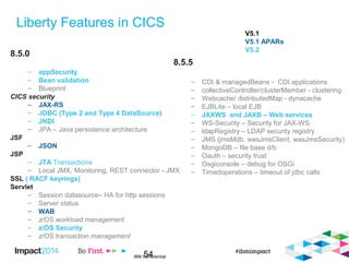 IBM Impact session CICS & java a tale of liberty | ODP