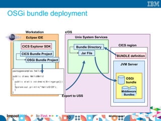 Cics Project Images IBM Impact session CICS & java a tale of liberty | ODP