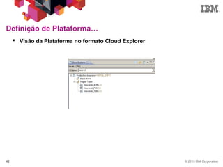 © 2013 IBM Corporation42
 Visão da Plataforma no formato Cloud Explorer
Definição de Plataforma…
 