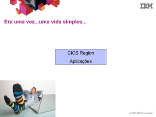 © 2013 IBM Corporation8
Era uma vez...uma vida simples...
CICS Region
Aplicações
 