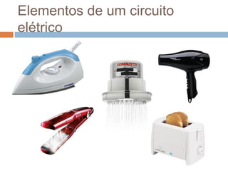 Elementos de um circuito
elétrico
 