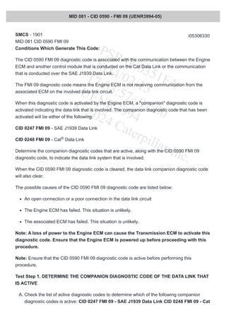 caterpillar CID-590-FMI-09.pdf code errreur