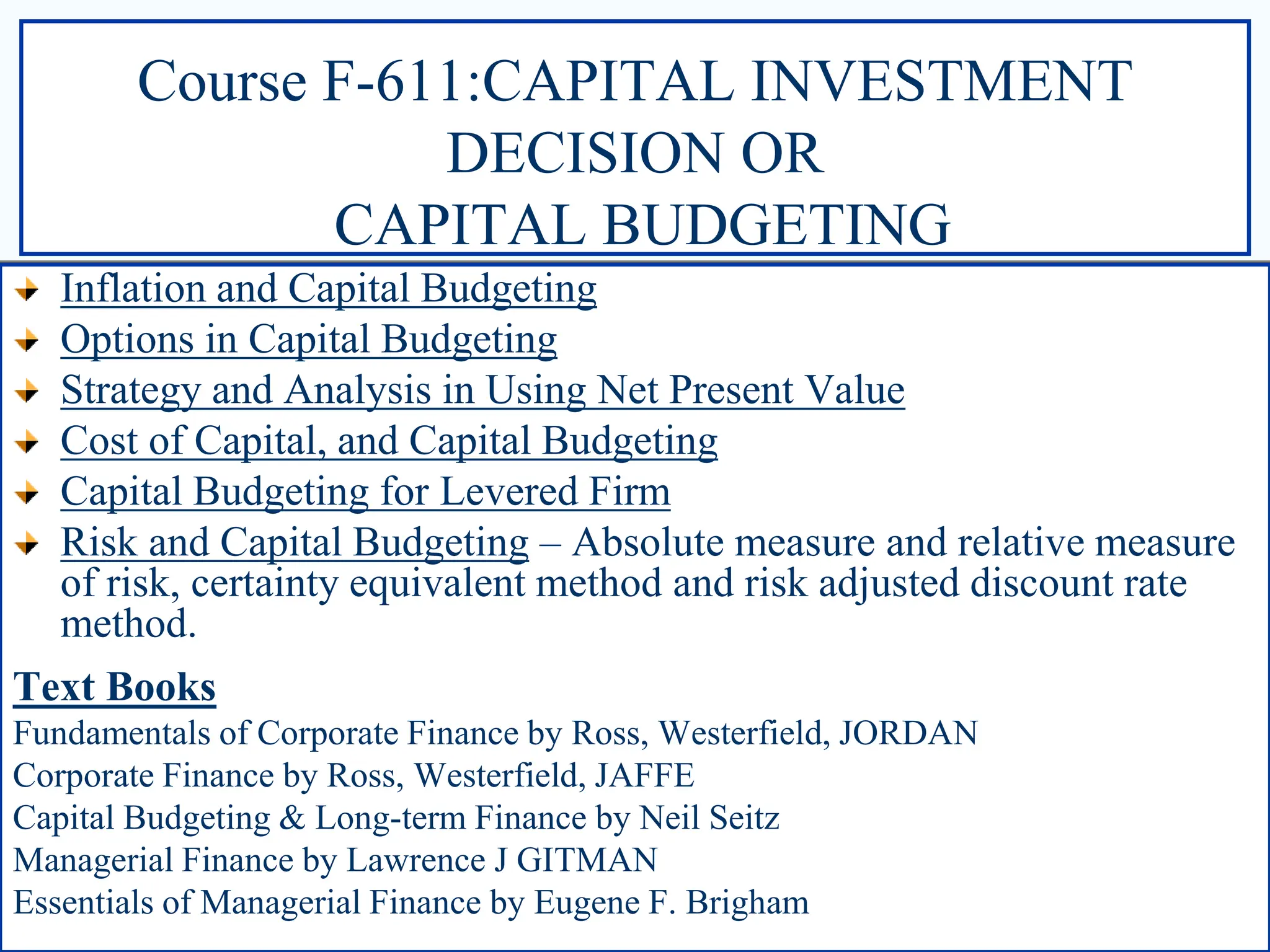 Capital Investment Decision or Capital Budgeting | PPT