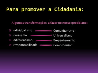 PPT - CIDADANIA PowerPoint Presentation, free download - ID:5573946