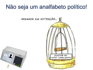 Não seja um analfabeto político!
 