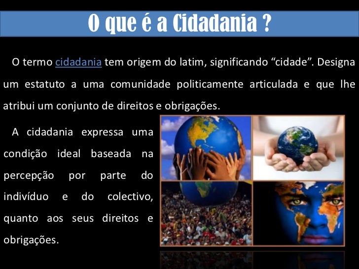 O Termo Cidadania é Explicado Pelo Seguinte Conceito
