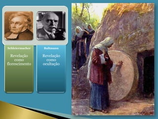Schleiermacher   Bultmann

  Revelação      Revelação
     como          como
florescimento    ocultação
 