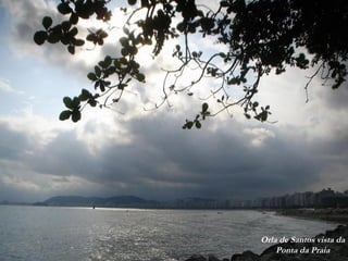 Orla de Santos vista da
Ponta da Praia
 