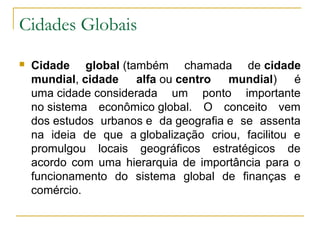 Cidade global | PPT