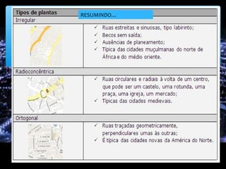 RESUMINDO…
 