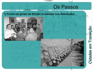 Os Passos 1) Forme um grupo de direção (e planejar sua dissolução) 