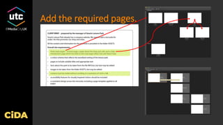 Add the required pages.
 