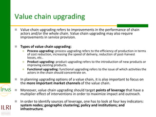 Value chains and the value chain development approach: Basic concepts and principles