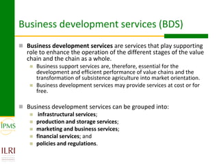 Value chains and the value chain development approach: Basic concepts and principles