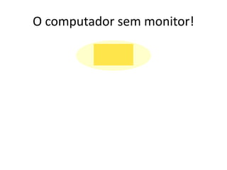 O computador sem monitor!
 