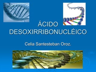 ÁCIDO
DESOXIRRIBONUCLÉICO
Celia Santesteban Oroz.
 