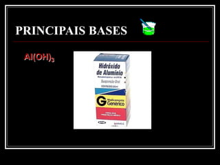 PRINCIPAIS BASES

 Al(OH)3
 