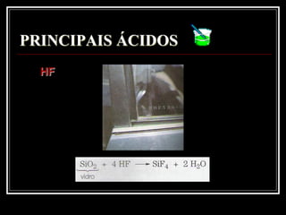 PRINCIPAIS ÁCIDOS
  HF
 