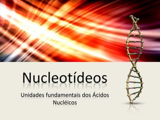 Nucleotídeos
Unidades fundamentais dos Ácidos
Nucléicos
 