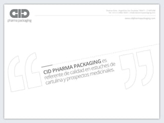 Cid Pharma Packaging | PDF