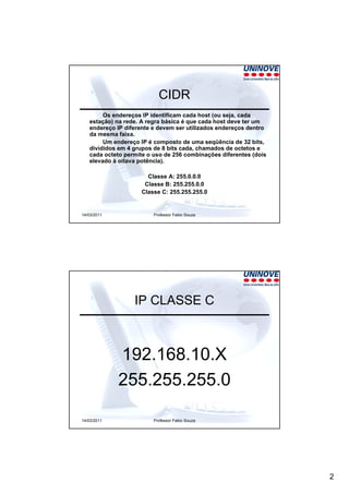 Cidr calculo de subrede | PDF