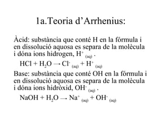 Constants d’acidesa i basicitat 